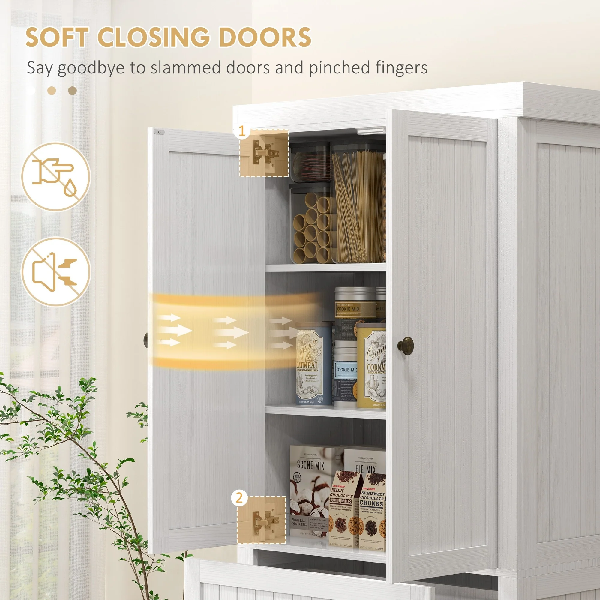 Freestanding Kitchen Pantry Cabinet
