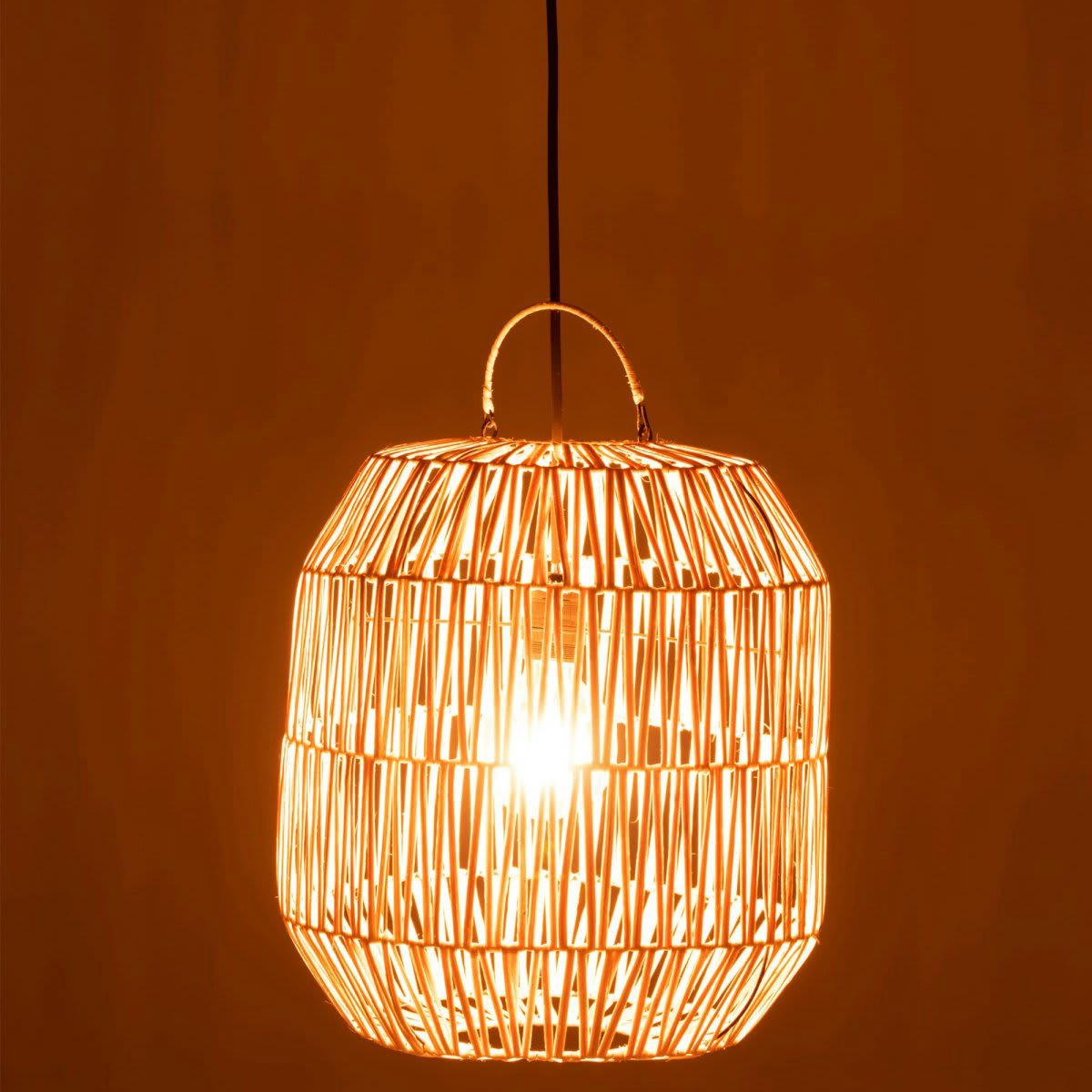 NOAH - Abat-jour bohème en rotin naturel