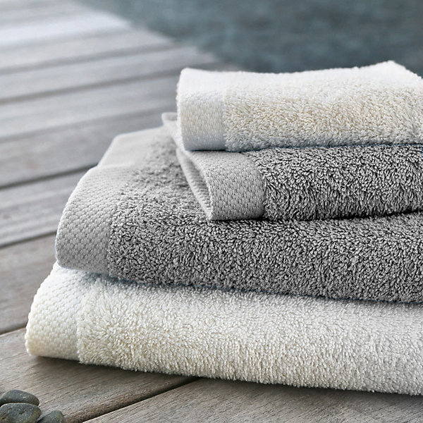 Drap de bain 100x150 cm PURE Argent 550g/m2
