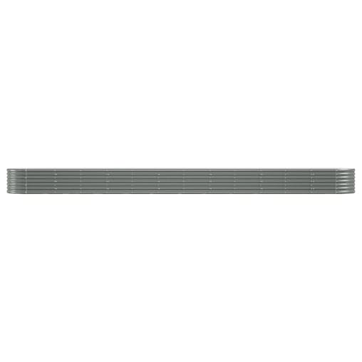 NNEVL Garden Planter Powder-coated Steel 512x80x36 cm Grey