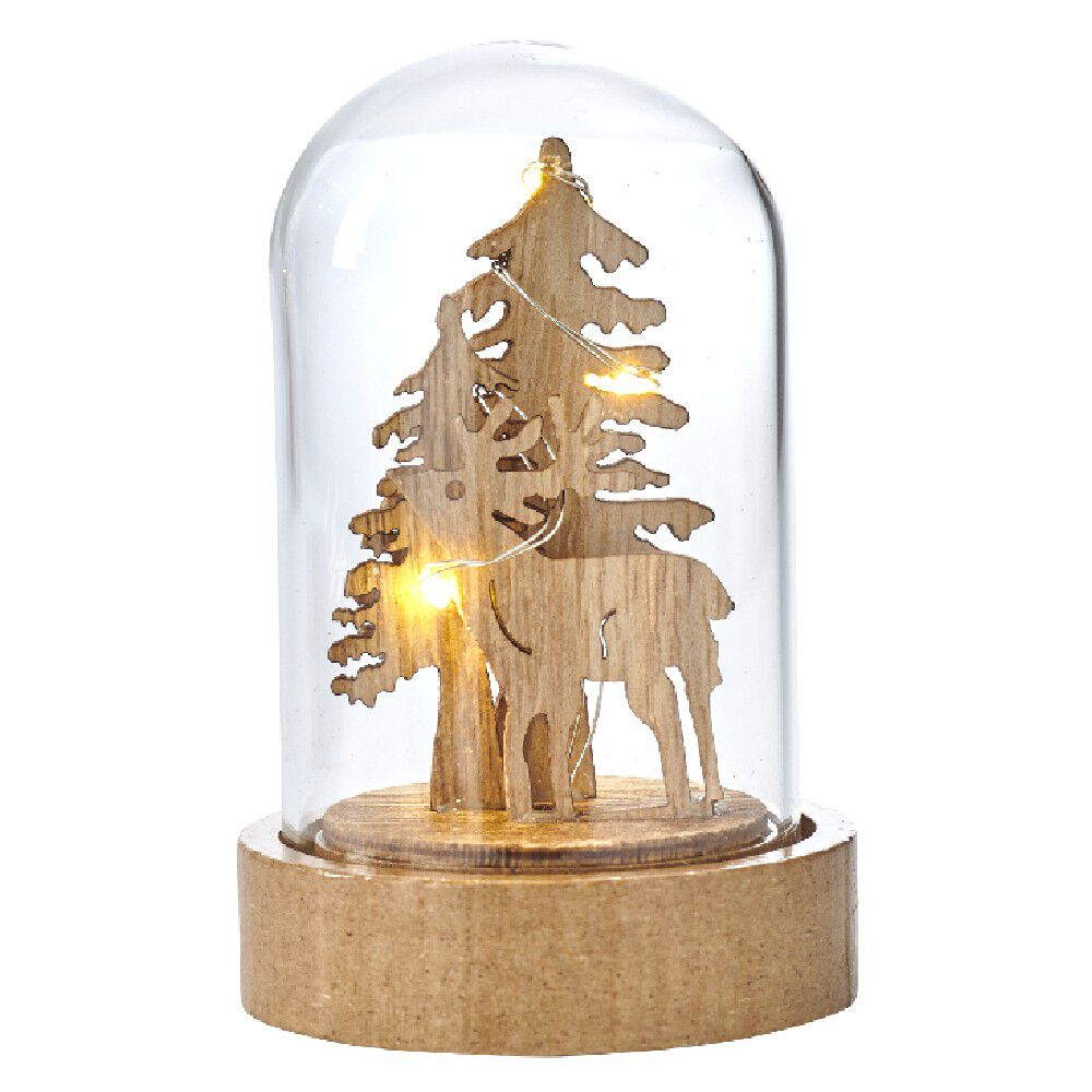 Décoration sous cloche à poser 3 à 10 LED