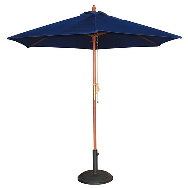 Parasol de Terrasse Professionnel Bleu Marine à Poulie de3 m - Bolero