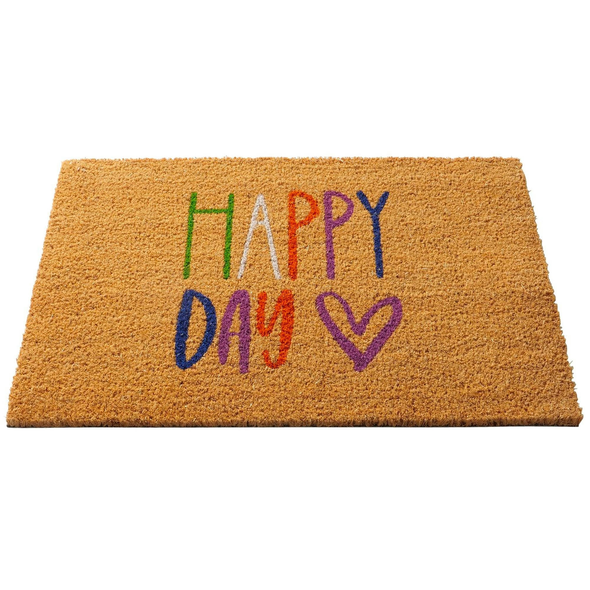 - Paillasson coco Happy Day 60x40x1.5cm