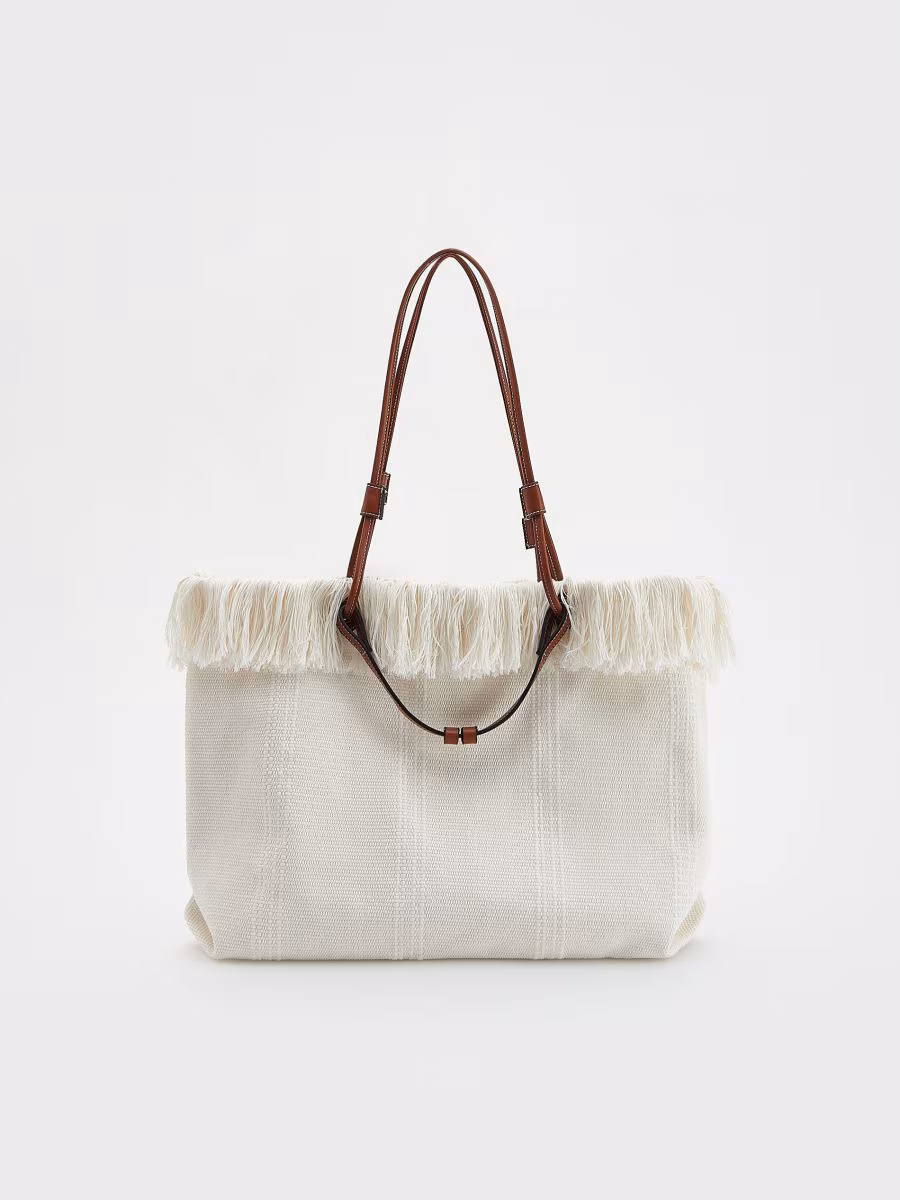Shopper Bag With Fringes