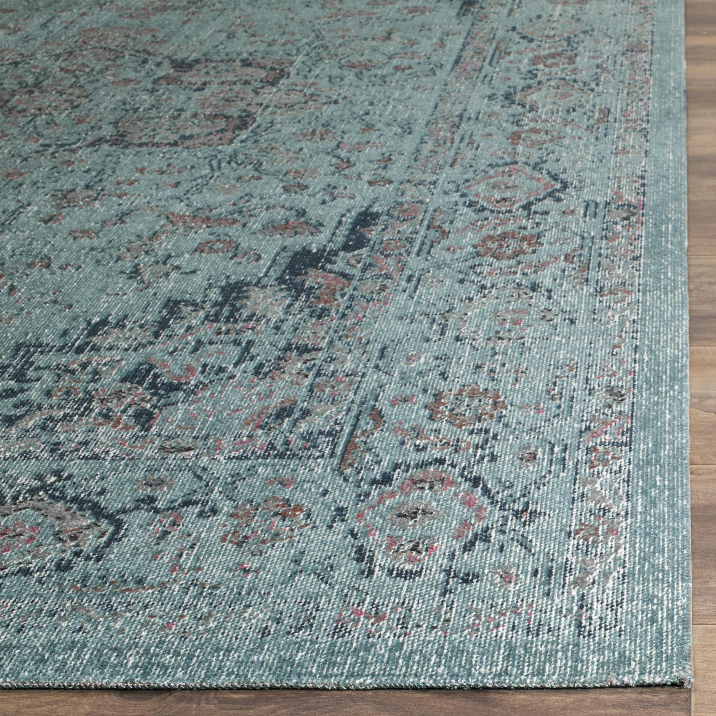 ARTISAN - Tapis de salon interieur en bleu clair, 201 x 274 cm