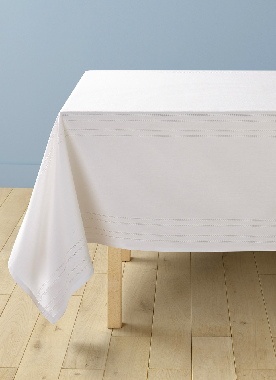 NAPPE POINÇON EN COTON NANI BLANC
