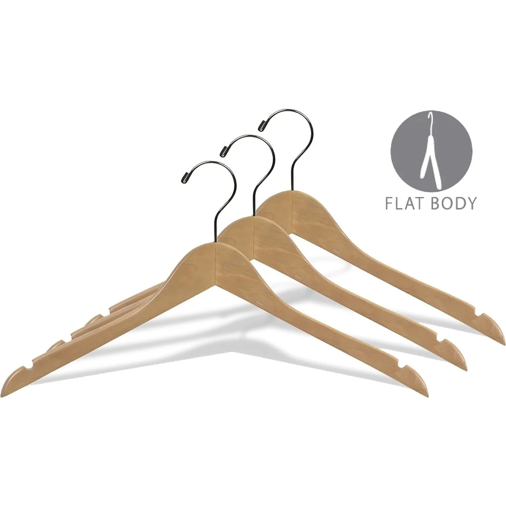 Wood Top Hangers with Notches