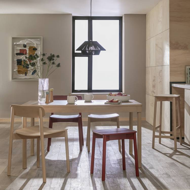 Habitat Nina Solid Birch Dining Chair - Natural