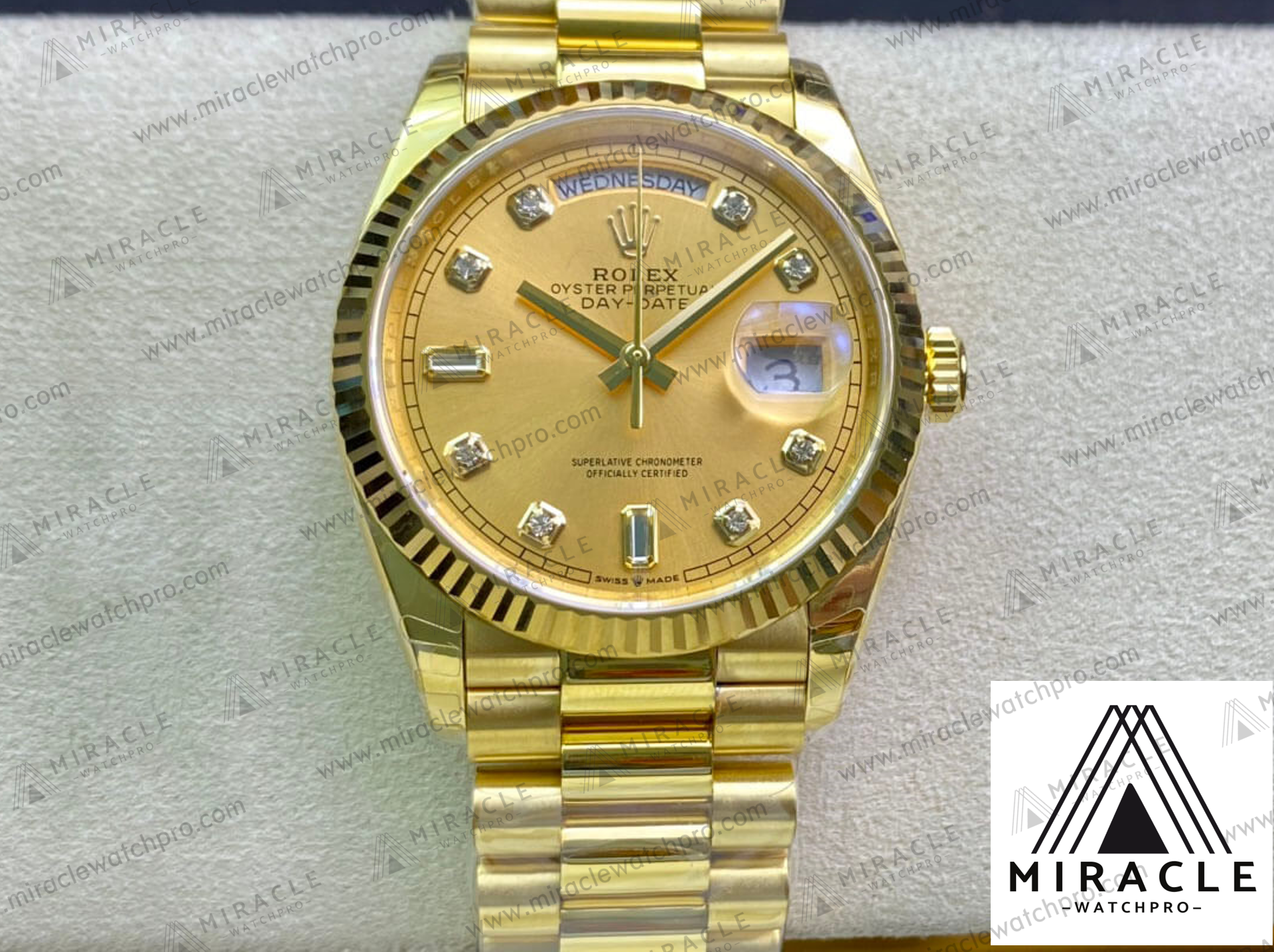ROLEX-DAY DATE-ref.M128238-0008-Elite Clone-36mm-Replica Watch