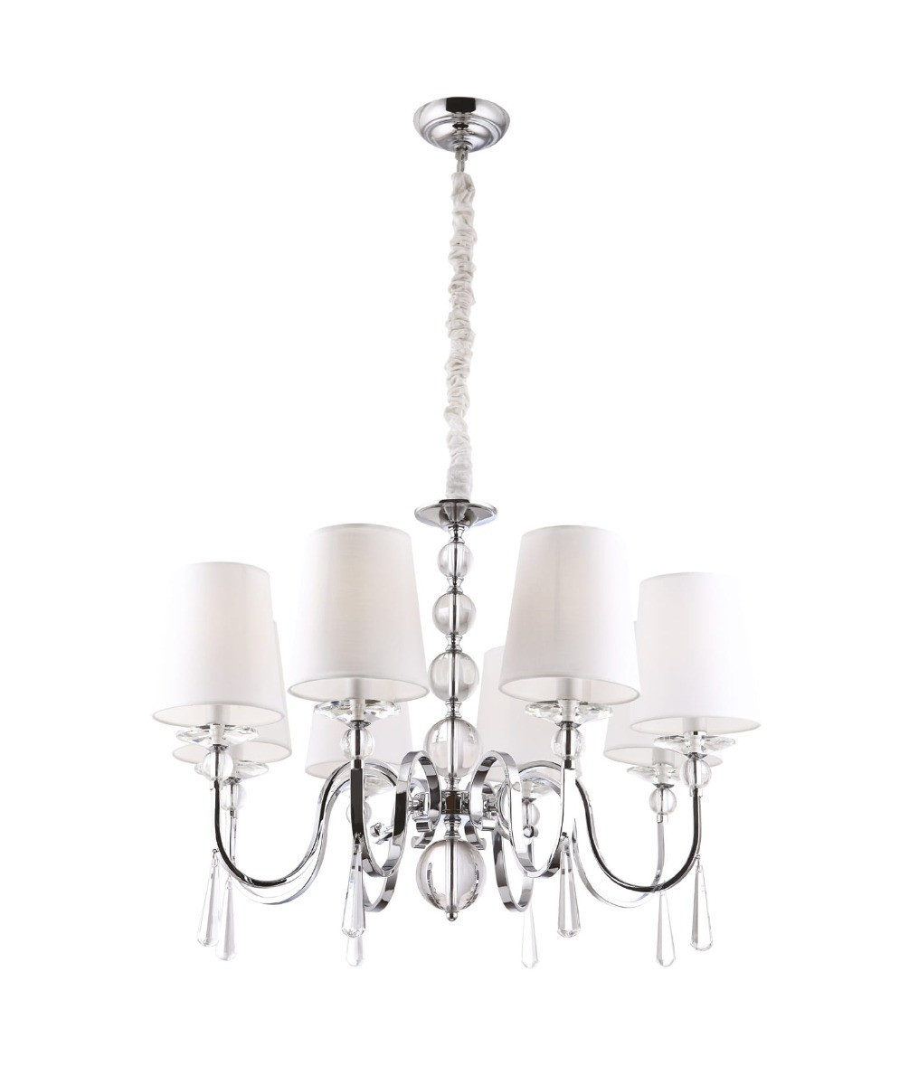 Żyrandol chromowany CHARLOTTE 6xE14x40W wym:130x70x70 Maxlight