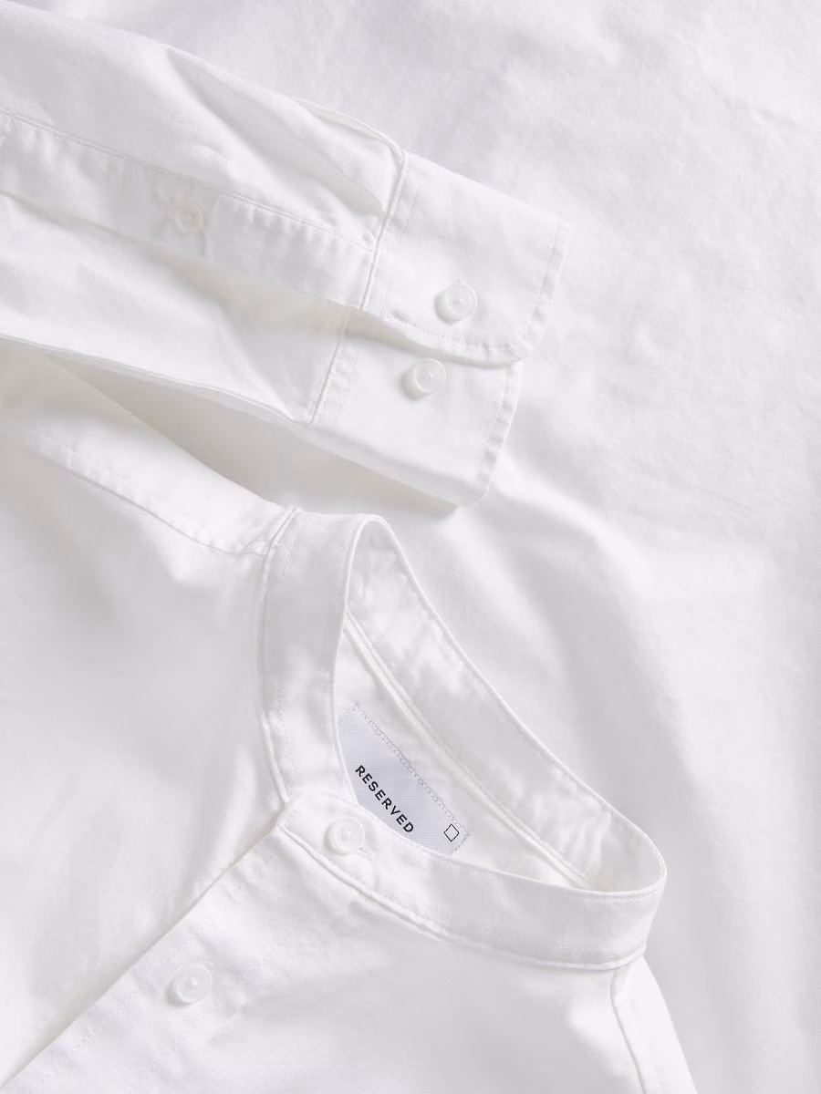 Regular Fit Mandarin Collar Shirt
