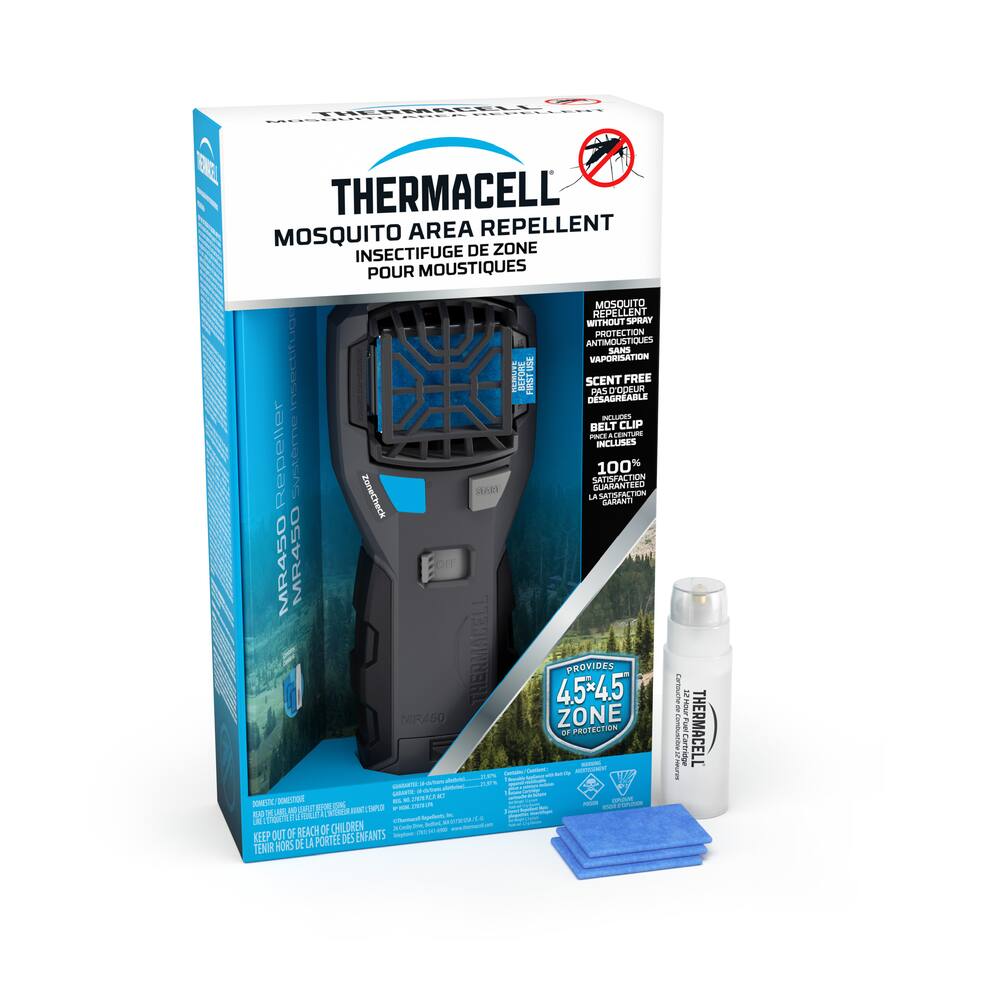 Thermacell Mosquito Repellent, Portable Adventure MR450, Charcoal