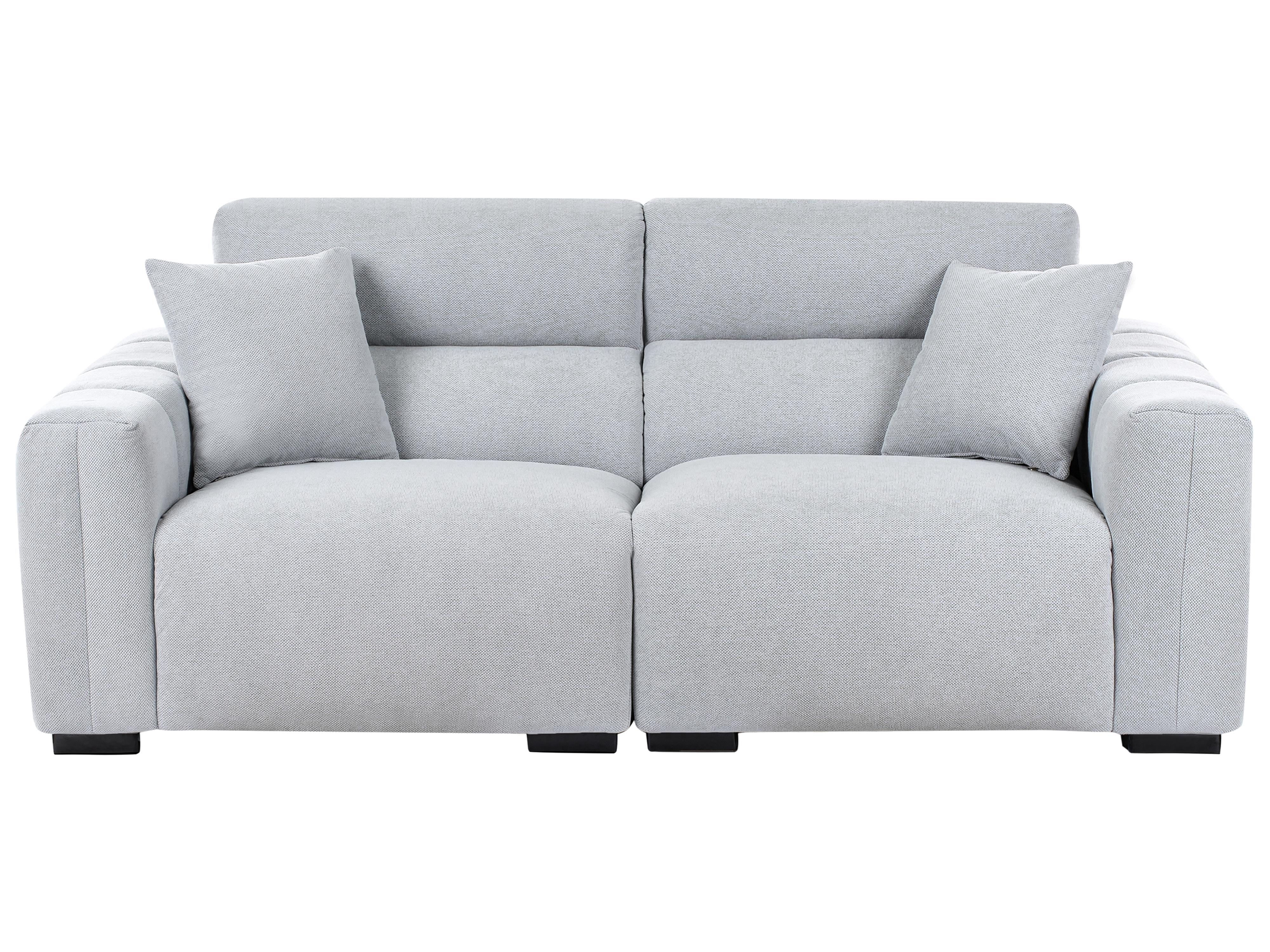 Sofa 3 Seater FAUSKAN Fabric Light Blue