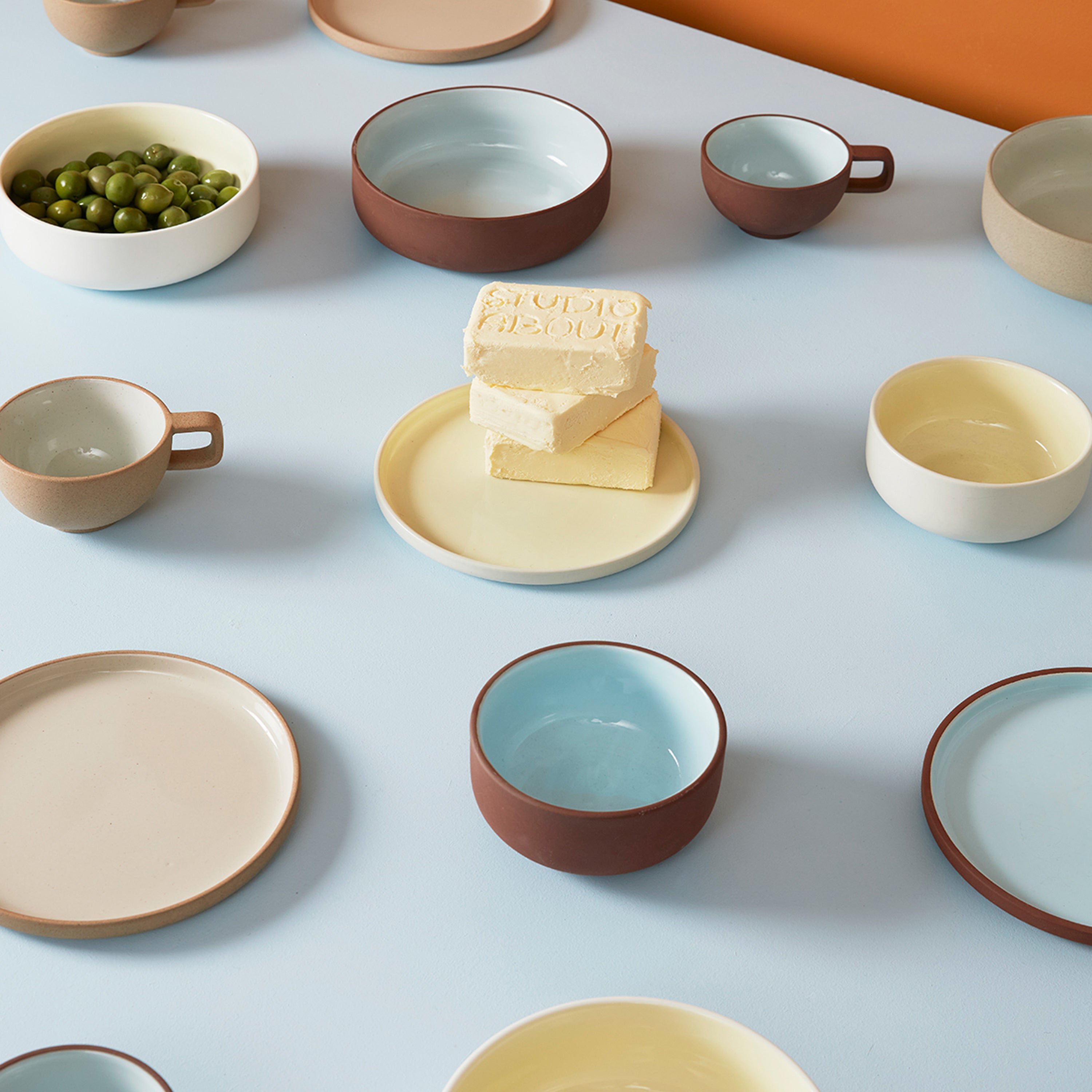 Studio About Clayware Dinerbord Ø 18,5 cm - Set van 2 - Sand