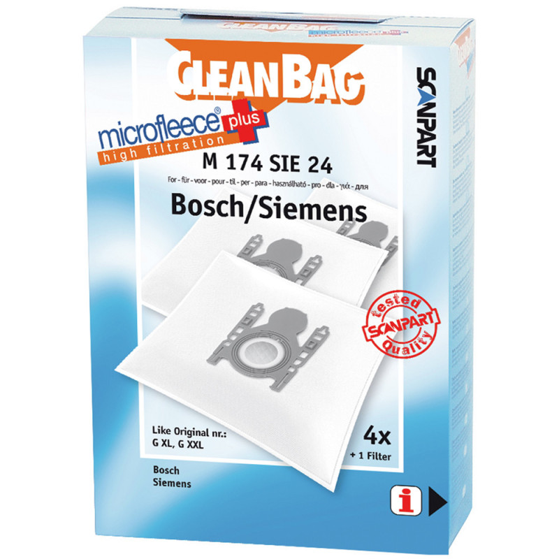 Sac pour aspirateur Bosch/Siemens M174SIE24 4 pièces