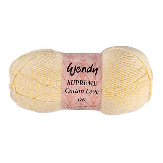 Wendy Cream Supreme Cotton Love DK Yarn 100g