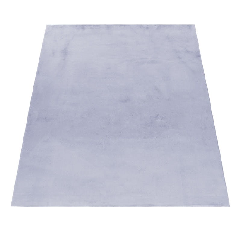 Dywan pluszowy Pouffy srebrny 60 cm x 110 cm