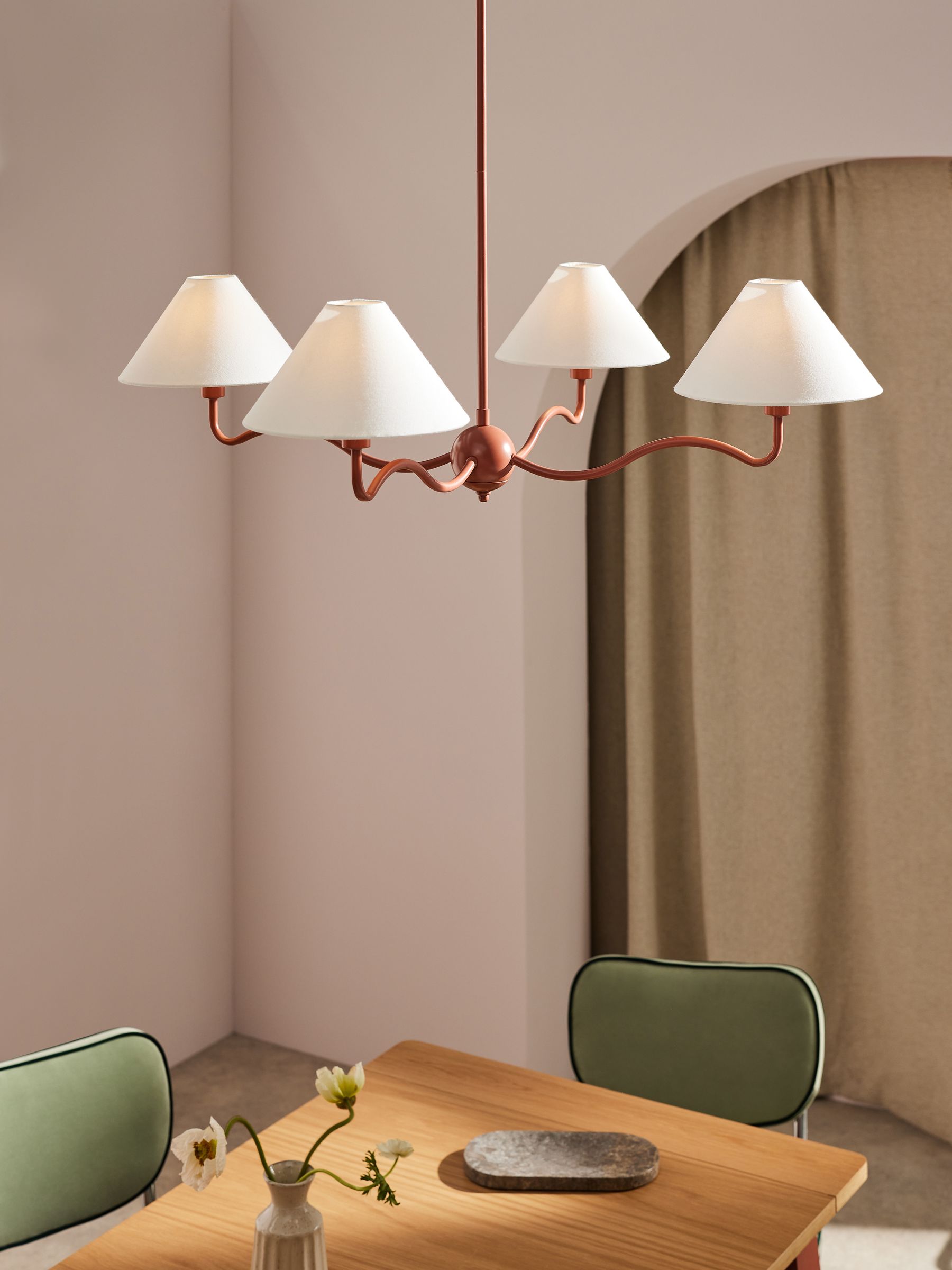 Red Madelyn Chandelier Light