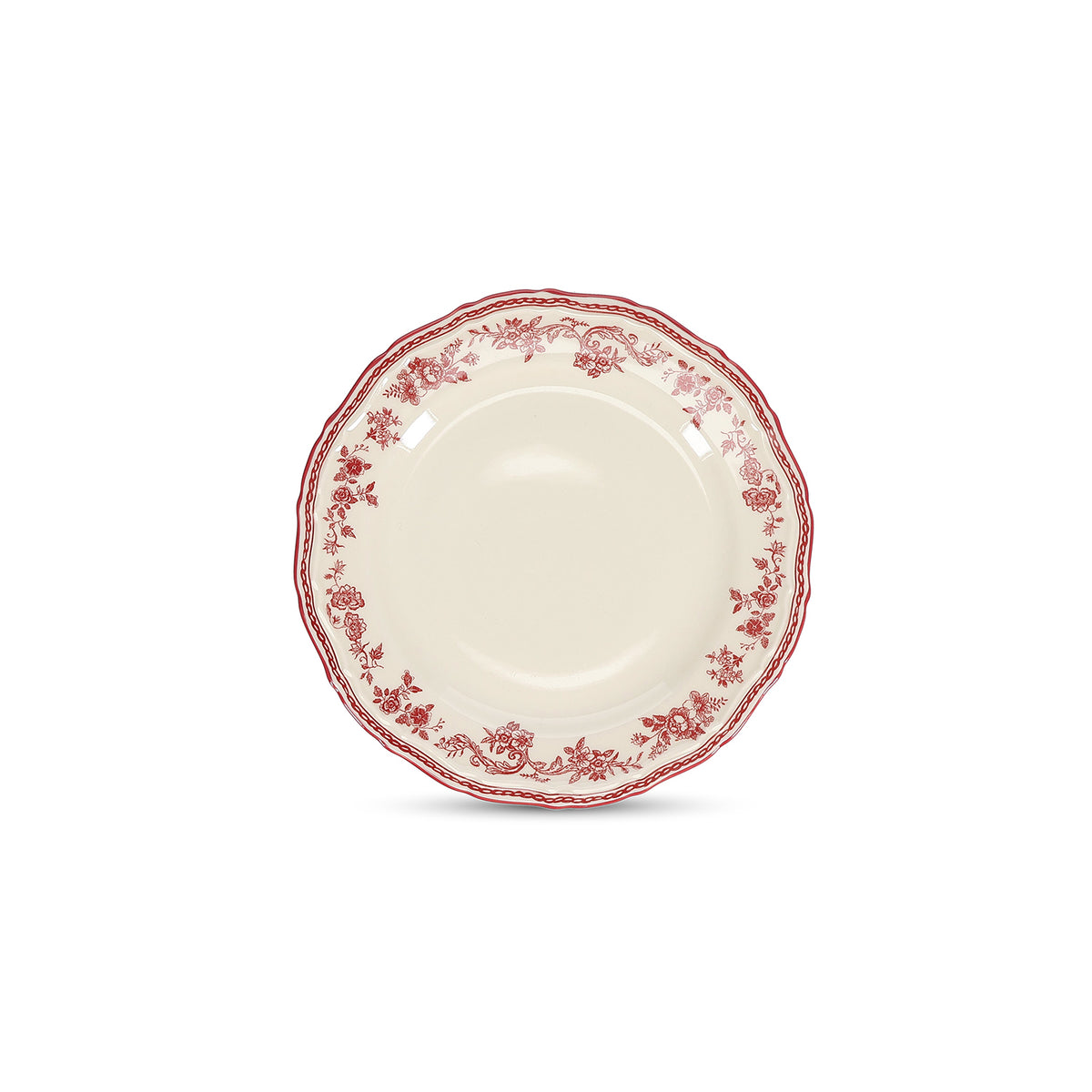 S|P Collection - Plat bord 21,5cm burgundy Cyril - Set van 4