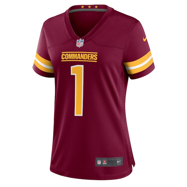 Jayden Daniels Washington Commanders Nike Women's 2024 NFL Draft First Round Pick Player Game Jersey - Burgundy
