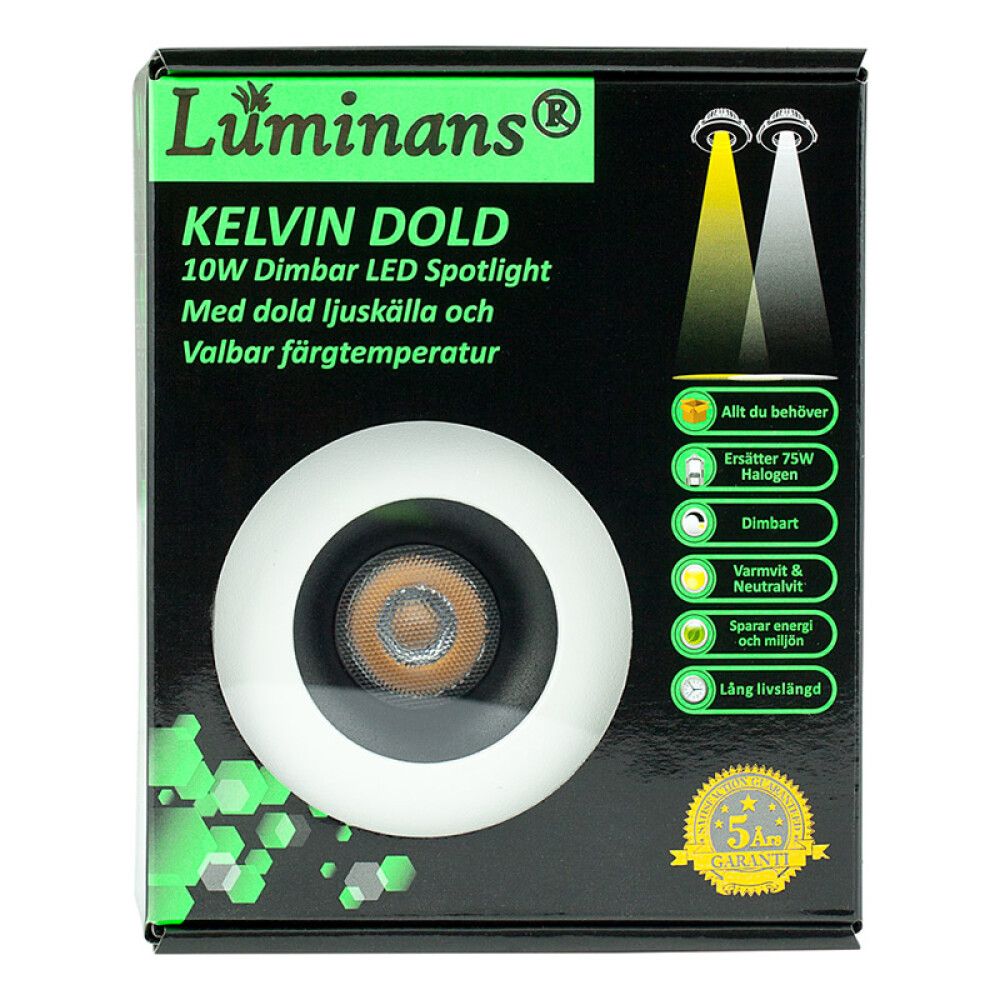 DOWNLIGHT LUMINANS KELVIN DOLD 1X10W
