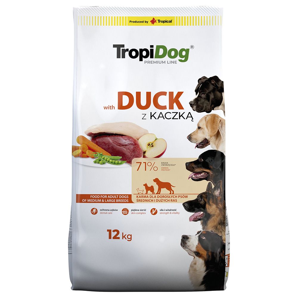 TropiDog Premium Adult Medium & Large Duck & Rice