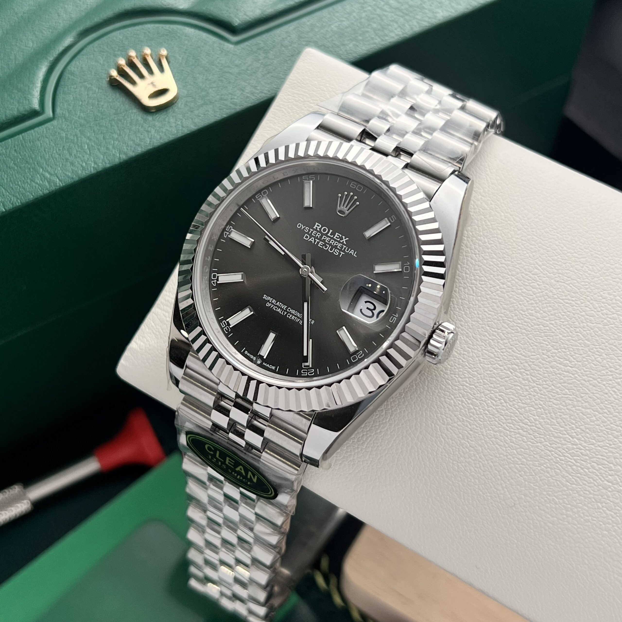 Rolex Datejust 126334 904L Steel Grey Dial 41mm Jub Super Clone