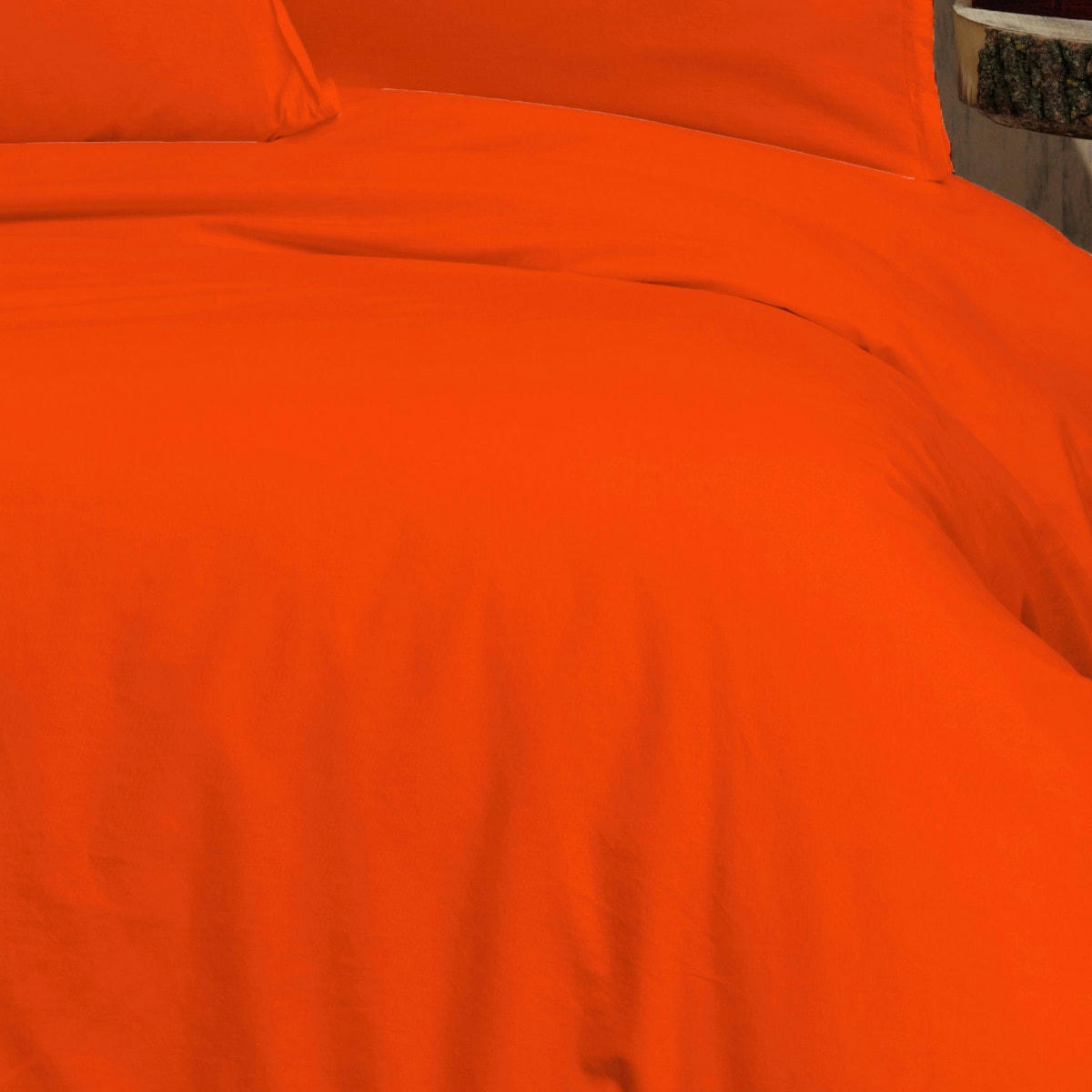 STUDIO - Housse de couette en coton  corail 140x200 cm