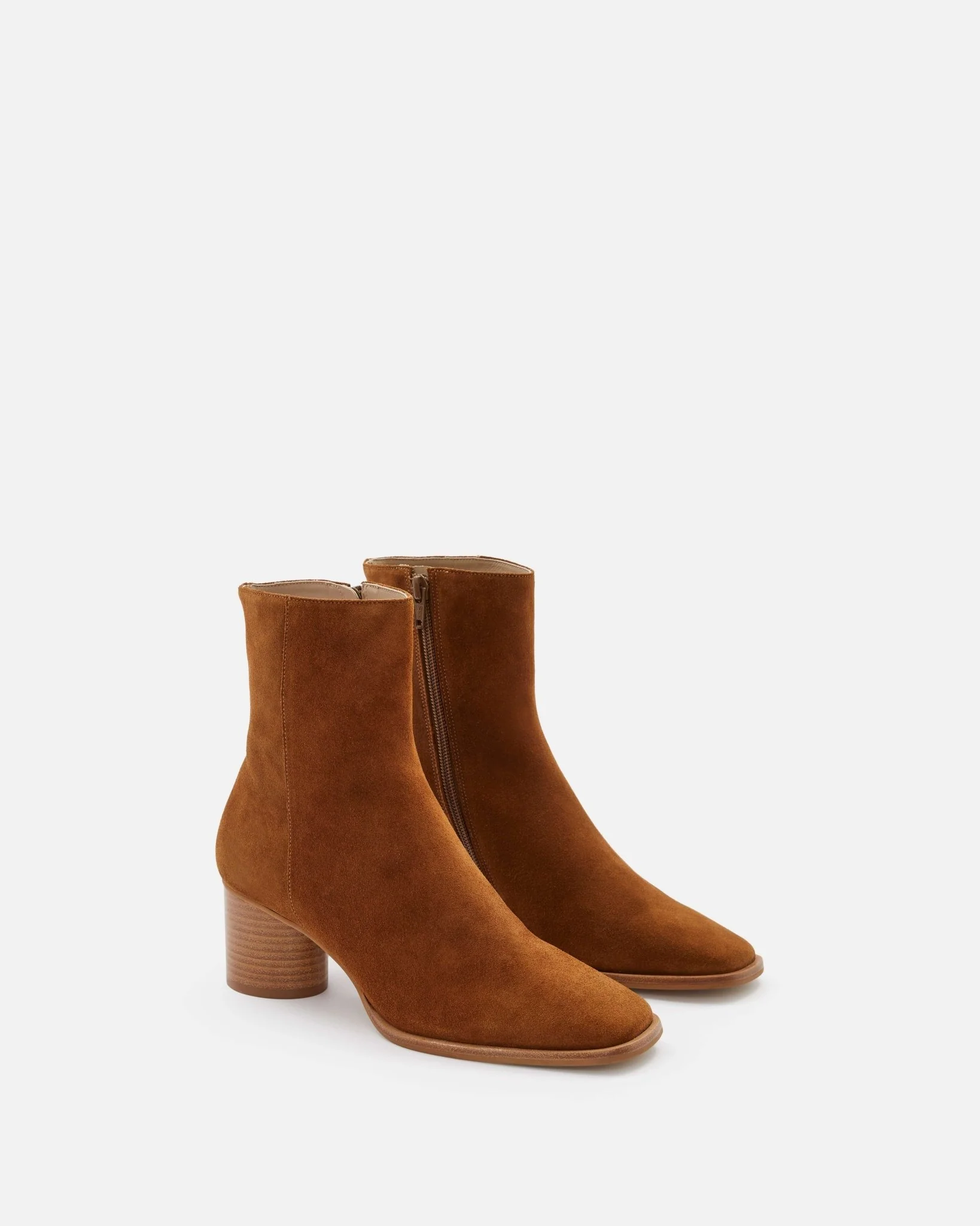 BOTTINES KELIANA/VEL COGNAC
