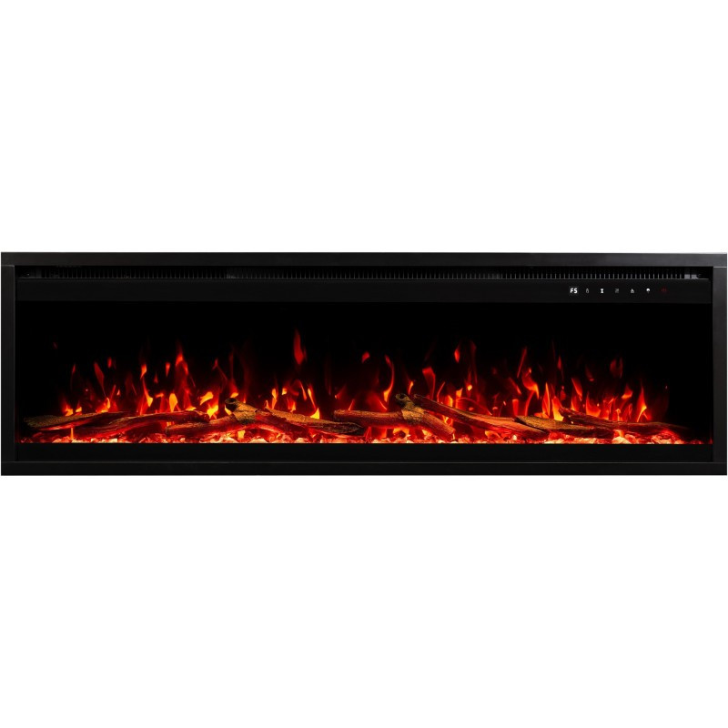 Royal Pro 100 Cm, Kominek Elektryczny Led Ścienny I Do Zabudowy Aflamo
