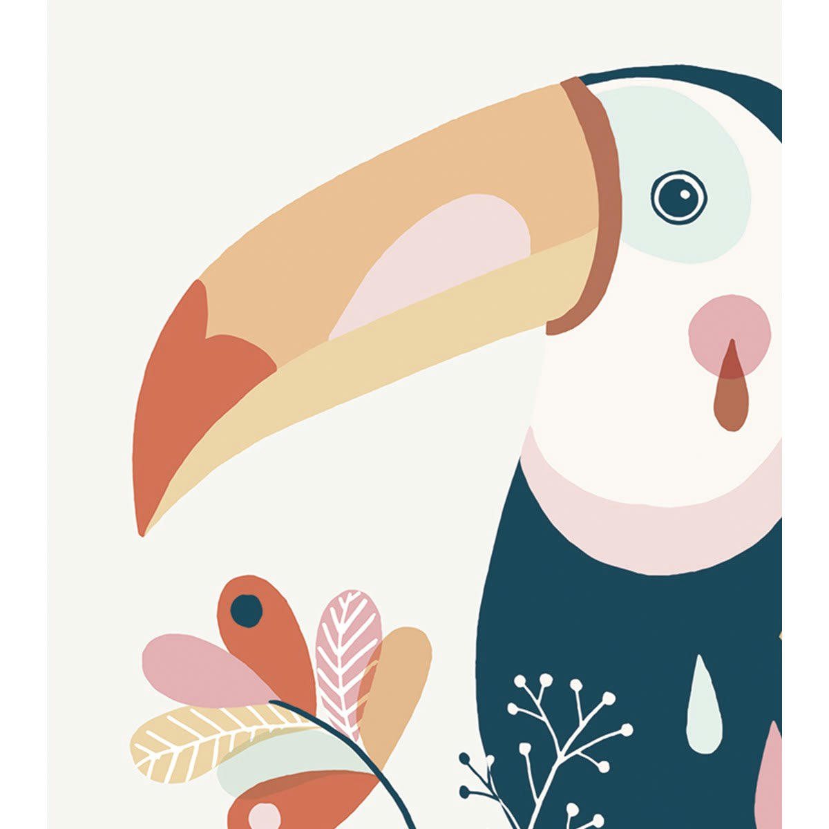 PARADISIO - Affiche toucan en Papier Multicolore