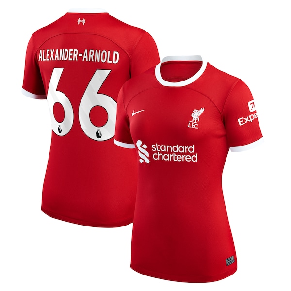 Trent Alexander-Arnold Liverpool Nike Women's 2023/24 Home Replica Player Jersey - Red/White