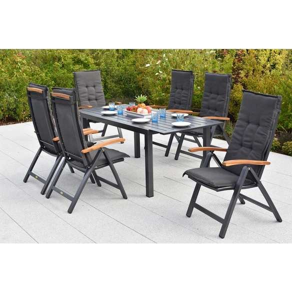 Gartenmöbel-Diningset »Tilos«, 7 tlg., 6 Sitzplätze, Aluminium