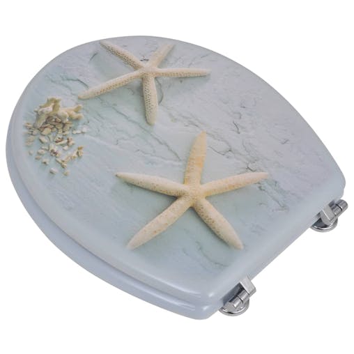 NNEVL WC Toilet Seat MDF Lid Starfish