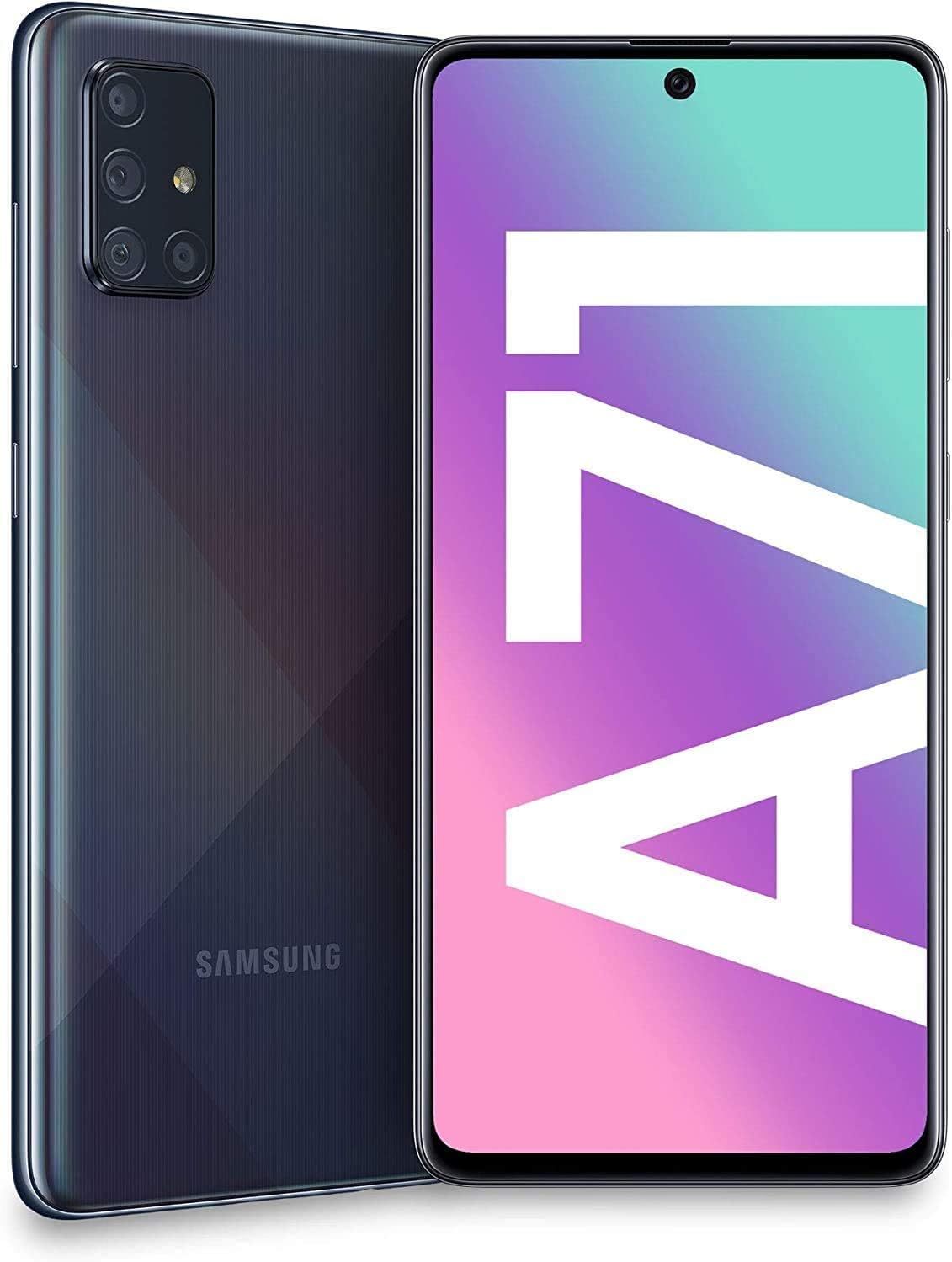 Samsung Galaxy A71 5G, 128GB, Prism Cube Black - Unlocked (Renewed)