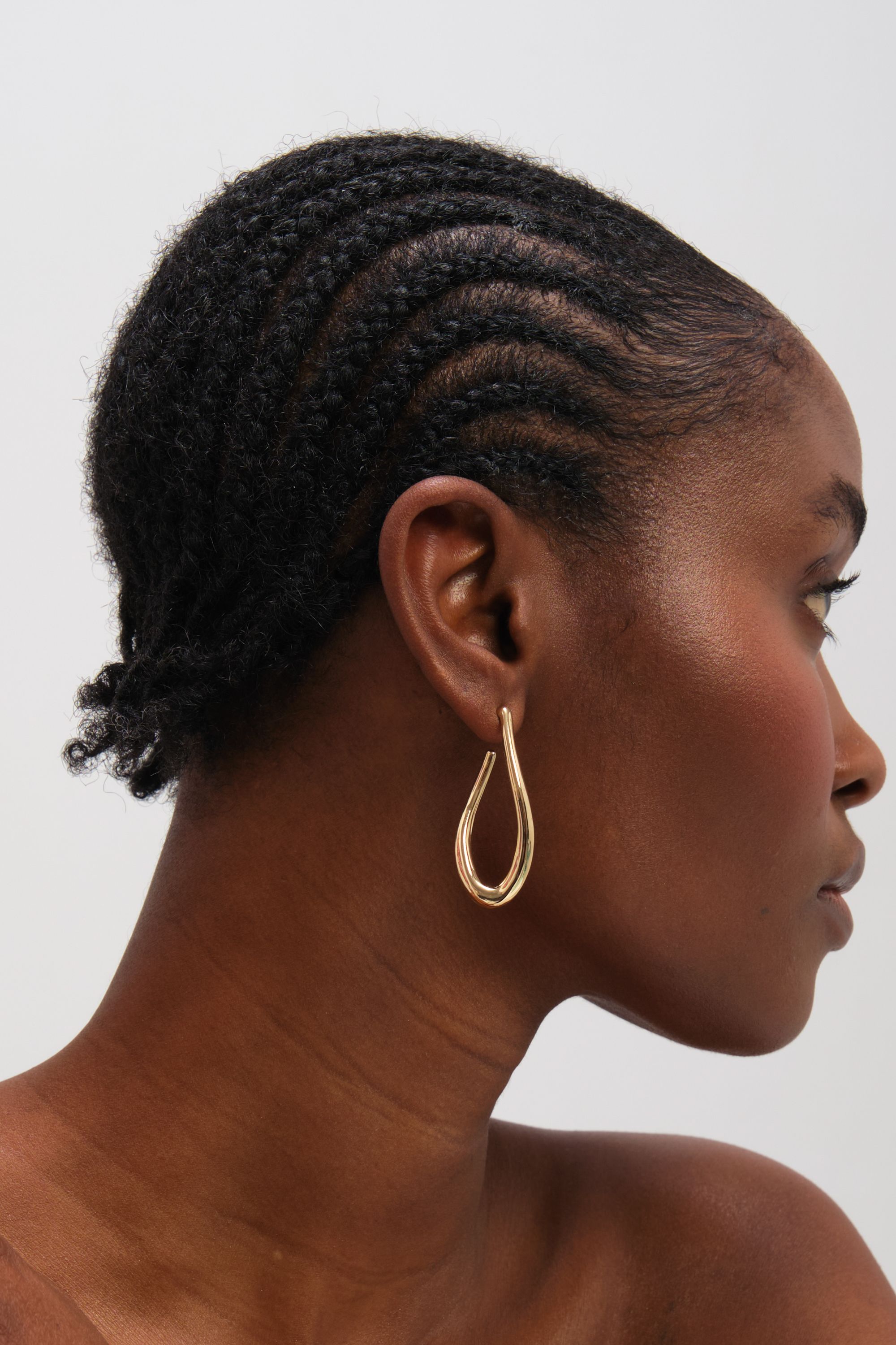 Mood Gold Plated Twist Hoop Earrings