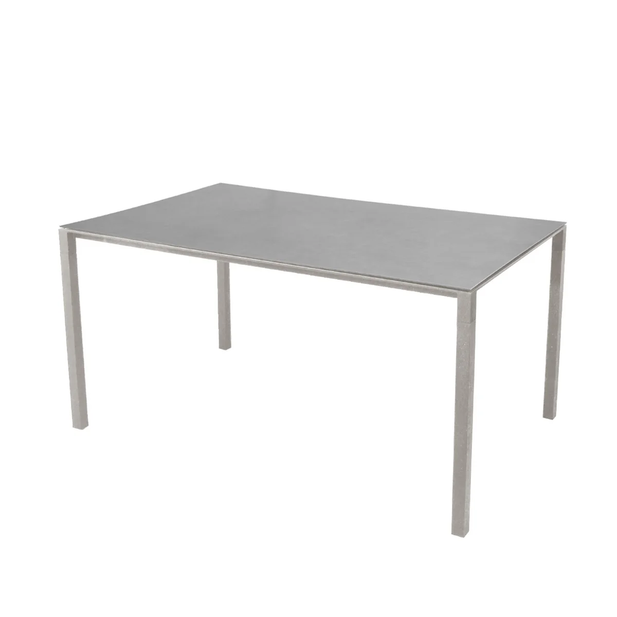 Cane-line - Pure Outdoor Esstisch, 90 x 150 cm, taupe / concrete grey