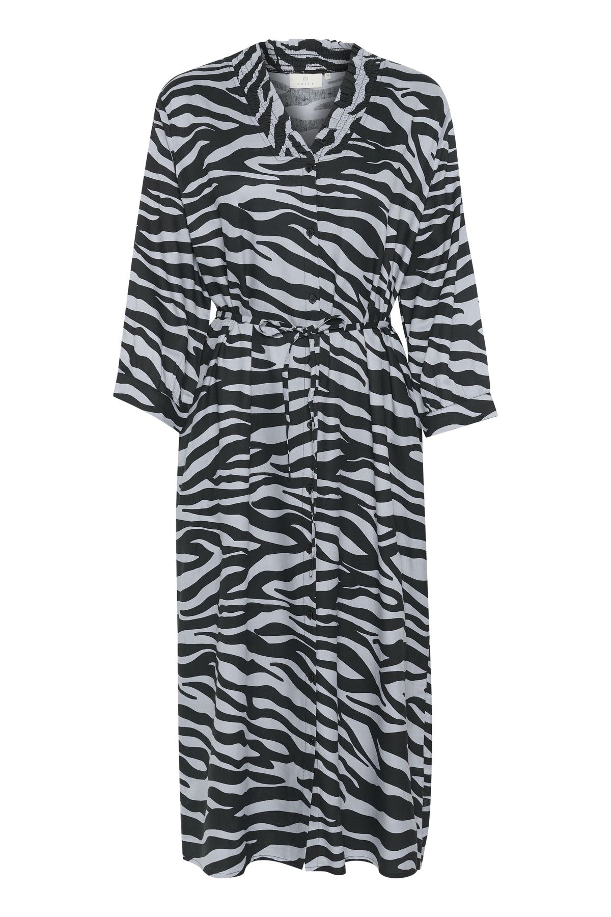 Kaffe KAolga Long Sleeve Midi Shirt Dress