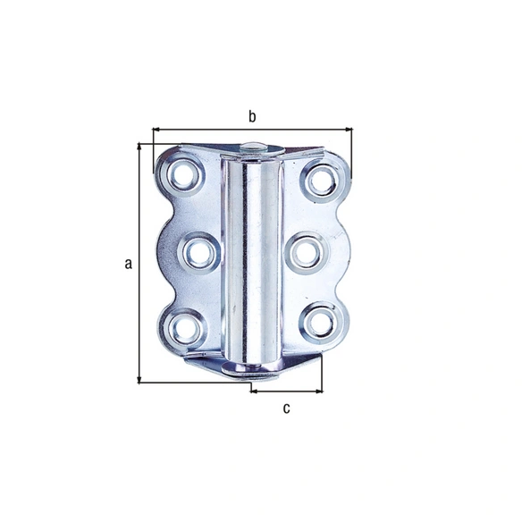 Scharnier, selbstschließend, LxBxH: 70x65x22 mm, verzinkt