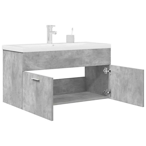 Armoire lavabo de salle de bain avec bassin intégré et robinet vidaXL