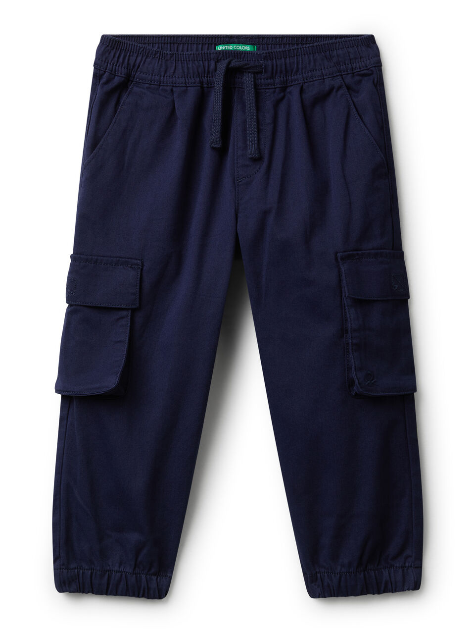 Cargo trousers with drawstring