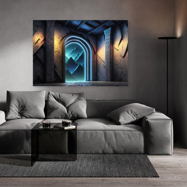 Feeby Obraz na płótnie, Portal Neon Fantastics Abstrakcja 60x40