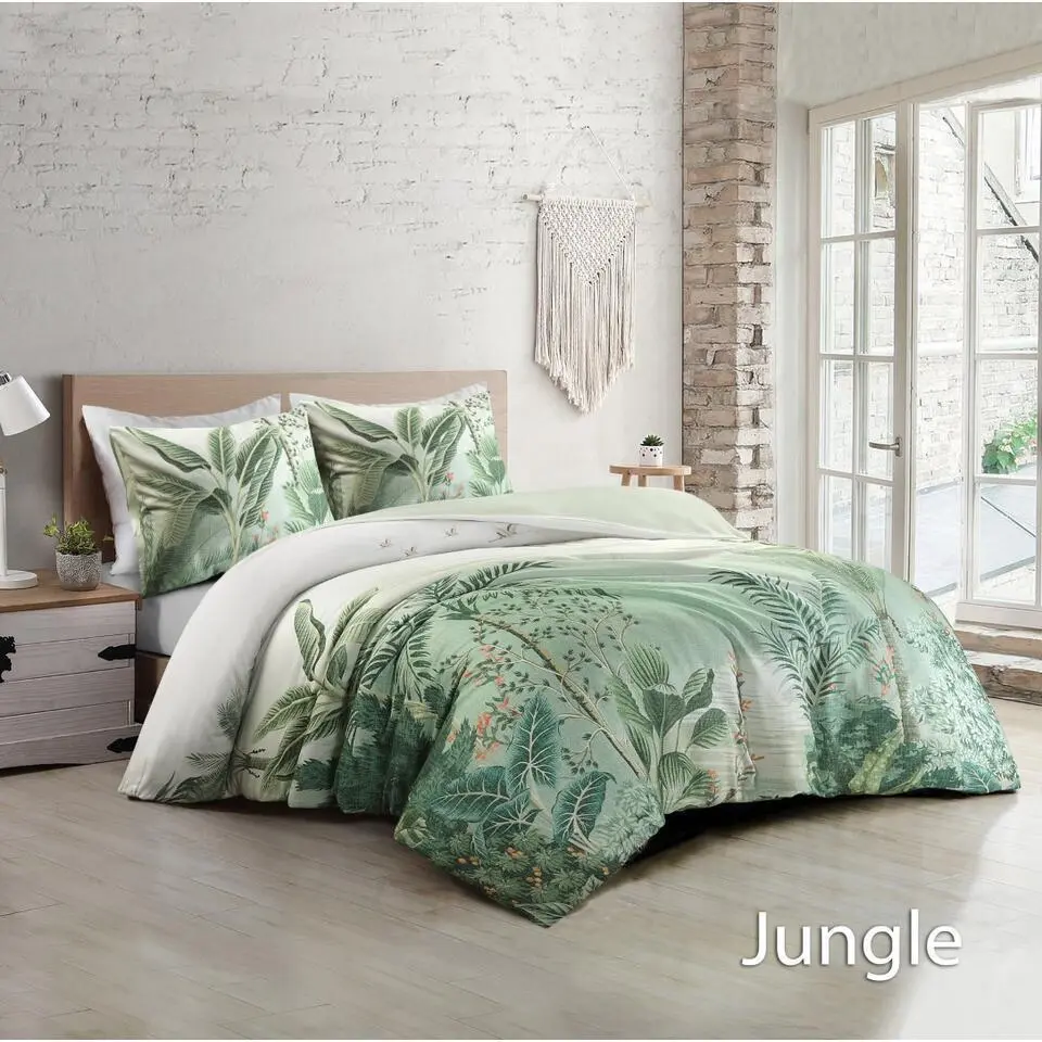 Papillon Jungle Dekbedovertrek - Eenpersoons - 140x200/220 cm