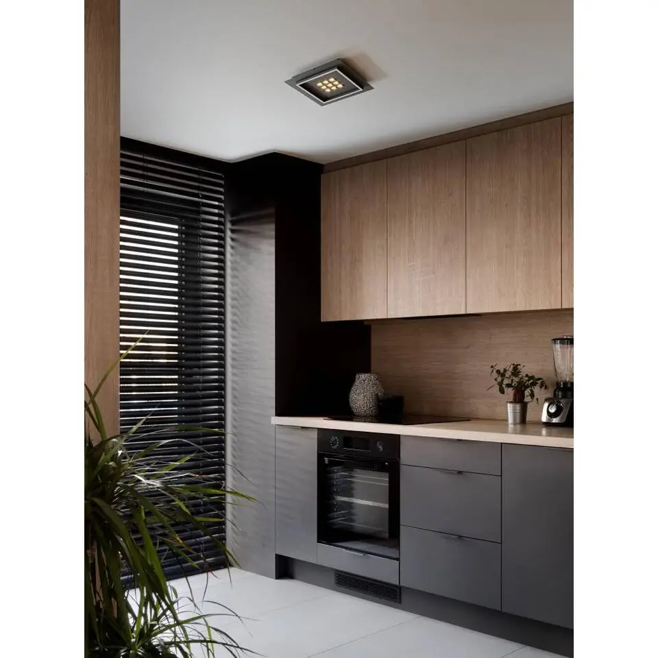 EGLO Balazote Plafonni&egrave;re - LED - Kunststof - Zwart/Wit