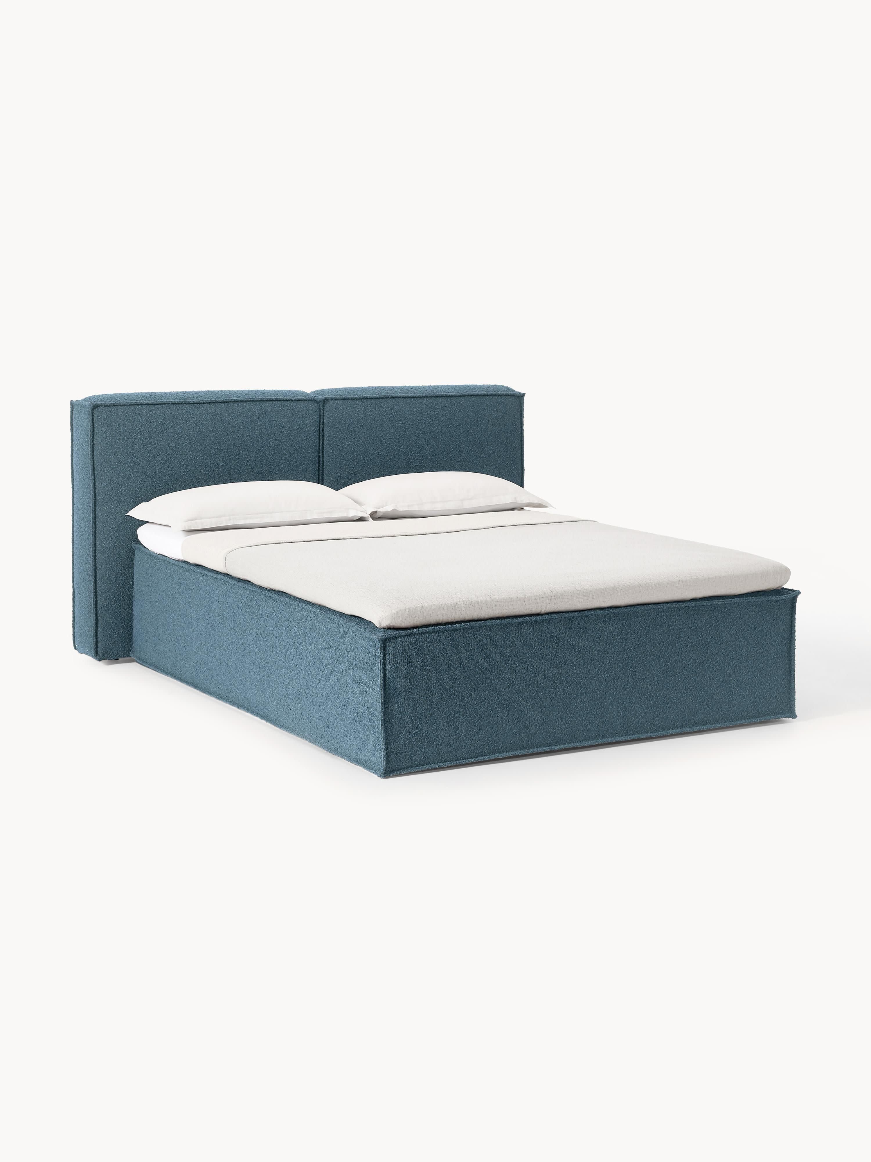 Bouclé-Boxspringbett Lennon