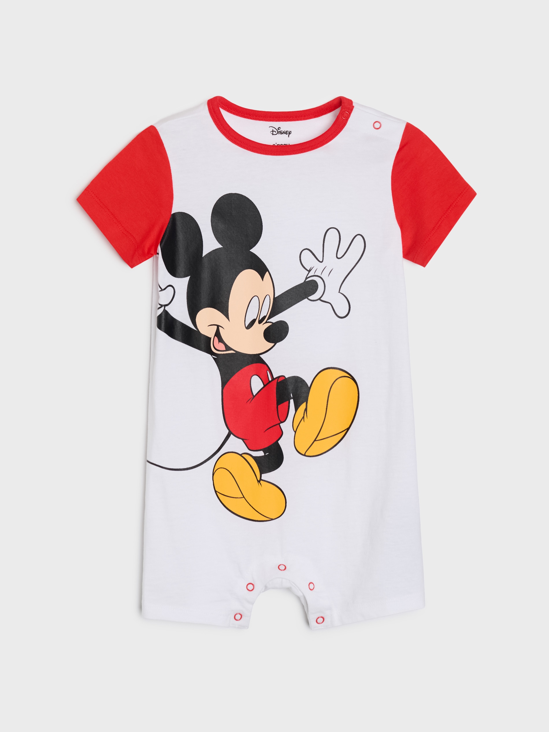 Bawełniany rampers z nadrukiem Mickey Mouse