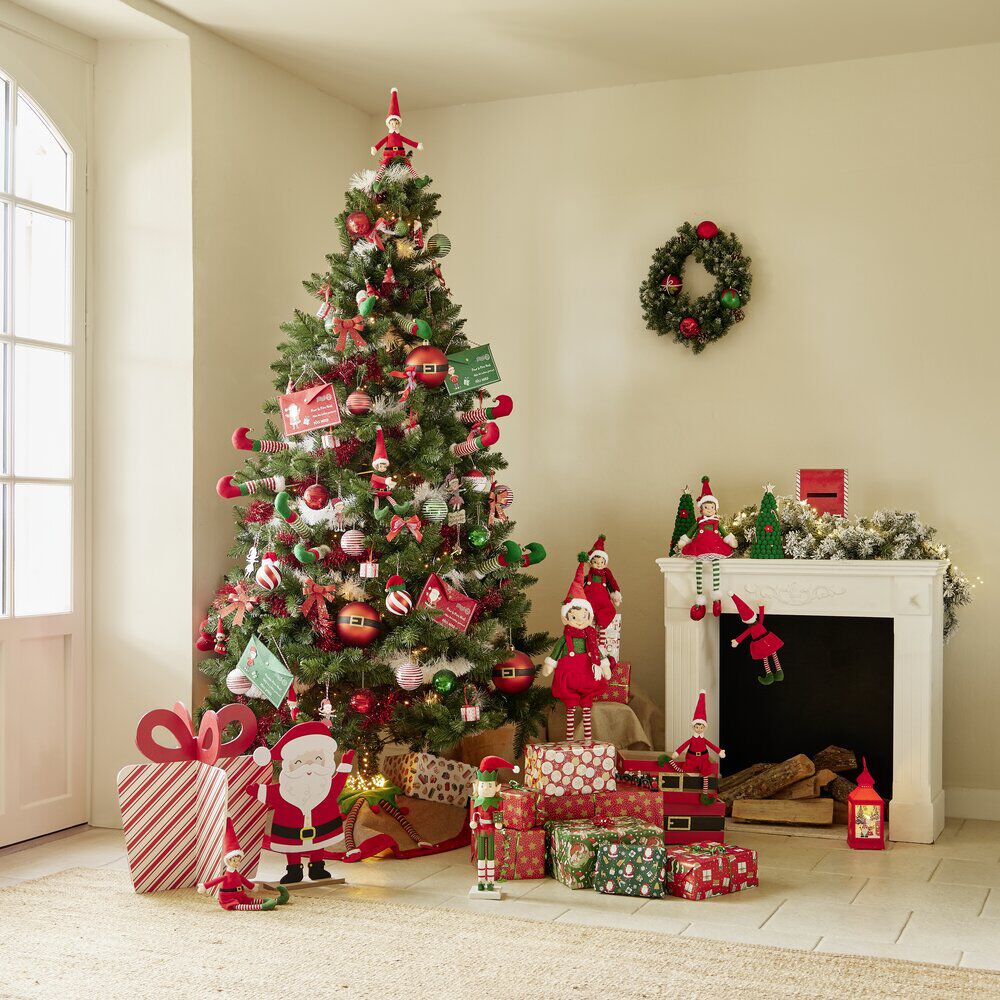Cadeau à poser No&euml;l en bois Candyland H51 cm