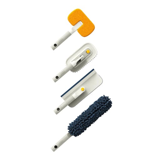Joseph Joseph CleanTech Deep Cleaning Set W/ Extension Pole 6 Piece