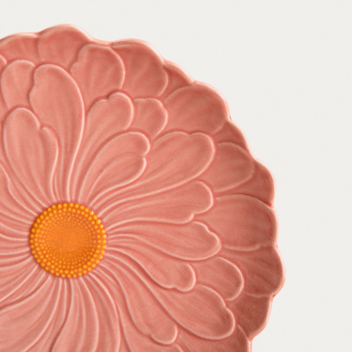 Talerz RASSET deserowy z kwiatem różowy 20 cm