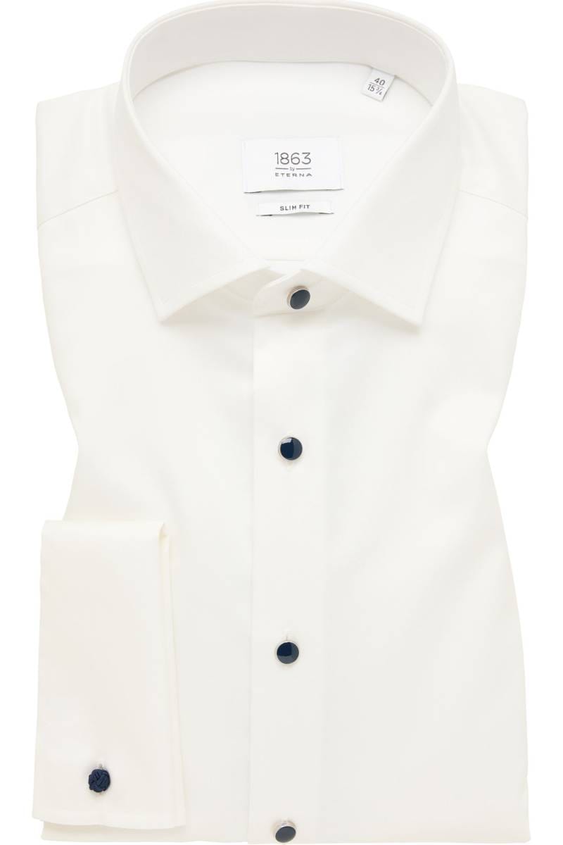 ETERNA 1863 Slim Fit Hemd weiss, Einfarbig